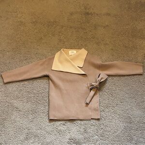 Zara Girls Sweater Cardigan with Side Tie